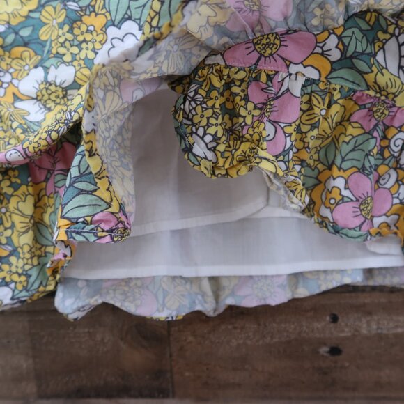 Anthropologie RAHI Womans Medium Petra Floral Faux Wrap Puff Sleeve Mini Dress - Picture 2 of 6